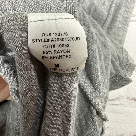 Living Doll Los Angeles‎ gray sleeveless Oklahoma "home" rayon tunic top shirt M - Picture 3 of 5
